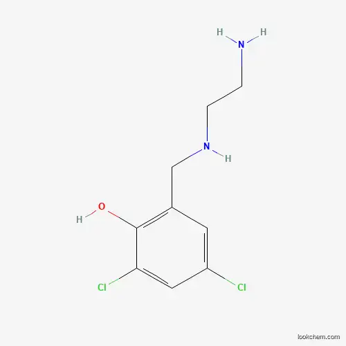 Molecular Structure of 1179140-48-7 (2-((2-Aminoethylamino)methyl)-4,6-dichlorophenol)