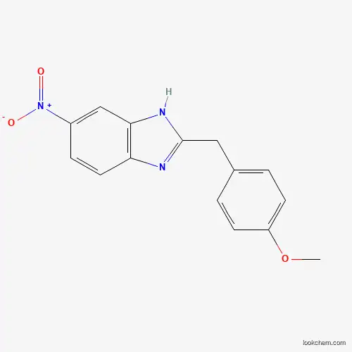 Molecular Structure of 117994-51-1 (5-Nitro-2-(4-methoxybenzyl)-1H-benzimidazole)