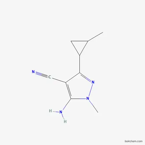 5-amino-1-methyl-3-((1R,2S)-2-methylcyclopropyl)-1H-pyrazole-4-carbonitrile