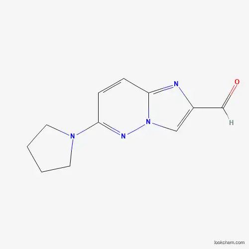 Molecular Structure of 1184920-25-9 (6-(Pyrrolidin-1-yl)imidazo[1,2-b]pyridazine-2-carbaldehyde)