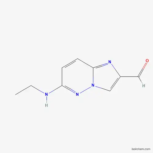 Molecular Structure of 1184920-26-0 (6-(Ethylamino)imidazo[1,2-b]pyridazine-2-carbaldehyde)