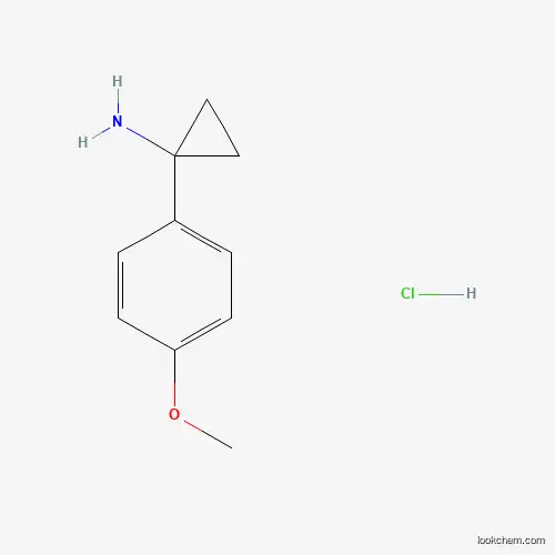 Molecular Structure of 1187931-04-9 (1-(4-Methoxyphenyl)cyclopropan-1-amine hydrochloride)