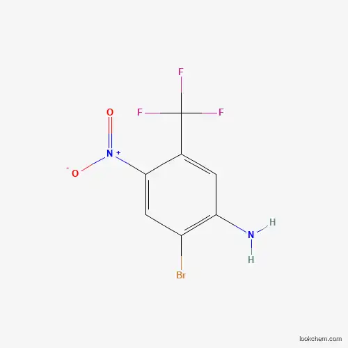 Molecular Structure of 1190198-31-2 (2-Bromo-4-nitro-5-(trifluoromethyl)aniline)