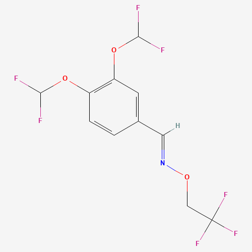 3,4-Bis-difluoromethoxy-benzaldehyde O-(2,2,2-trifluoro-ethyl)-oxime
