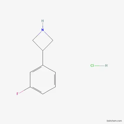 Molecular Structure of 1203685-14-6 (3-(3-Fluorophenyl)azetidine hydrochloride)