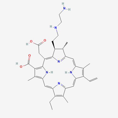 (17s,18s)-18-[2-(2-aminoethylamino)ethyl]-20-(carboxymethyl)-12-ethenyl-7-ethyl-3,8,13,17-tetramethyl-17,18,22,23-tetrahydroporphyrin-2-carboxylic Acid
