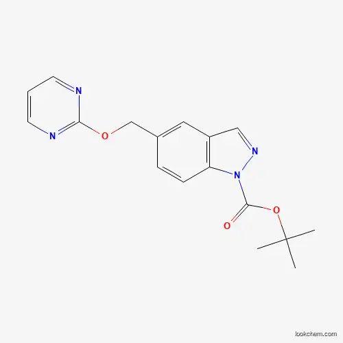 tert-butyl 5-((pyrimidin-2-yloxy)methyl)-1H-indazole-1-carboxylate