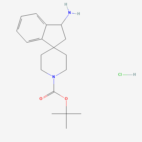 tert-Butyl 3-amino-2,3-dihydrospiro[indene-1,4'-piperidine]-1'-carboxylate hydrochloride