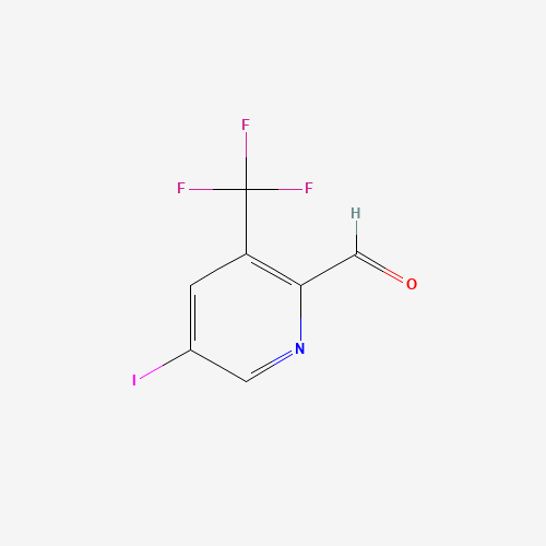 Molecular Structure of 1289045-37-9 (2-Pyridinecarboxaldehyde, 5-iodo-3-(trifluoromethyl)-)