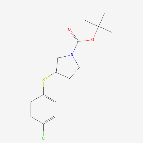 (S)-tert-Butyl 3-((4-chlorophenyl)thio)pyrrolidine-1-carboxylate