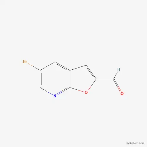 Molecular Structure of 1299607-73-0 (5-Bromofuro[2,3-b]pyridine-2-carbaldehyde)