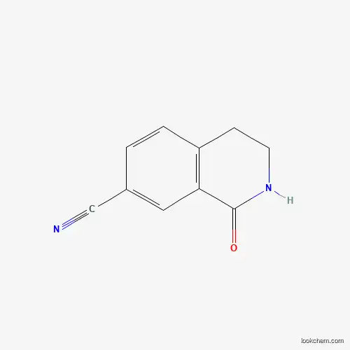 Molecular Structure of 1352394-88-7 (1-Oxo-1,2,3,4-tetrahydroisoquinoline-7-carbonitrile)