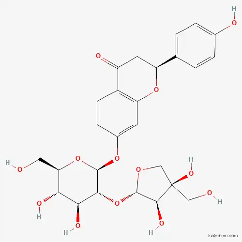 Molecular Structure of 135432-48-3 (Liquiritigenin-7-O-beta-D-glucopyranosyl-(1-->2)-beta-D-apiofuranoside)