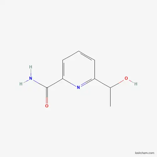 Molecular Structure of 135450-39-4 (6-(1-Hydroxyethyl)-2-pyridinecarboxamide)