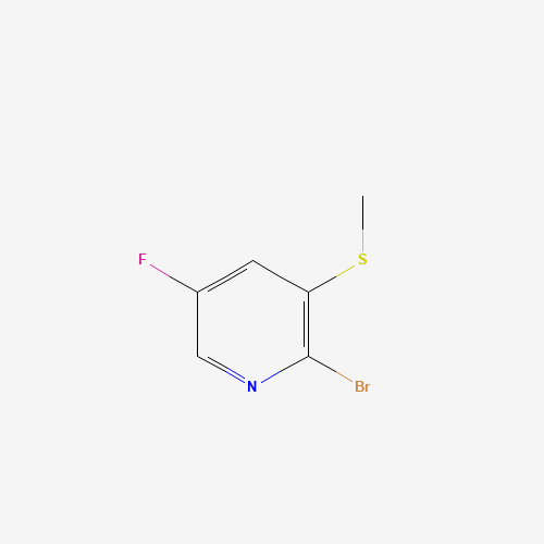 2-bromo-5-fluoro-3-(methylthio)pyridine