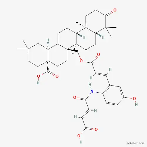 27-[[3-[2-[(3-CARBOXY-1-OXO-2-ALLYL)AMINO]-5-HYDROXYPHENYL]-1-OXO2-ALLYL]OXY]-3-OXOOLEAN-12-EN-28-OIC ACID(E,E)-FORM