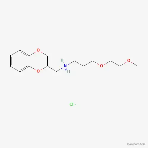 Molecular Structure of 1750-83-0 (N-(3-(2-Methoxyethoxy)propyl)-1,4-benzodioxan-2-methylamine hydrochloride)