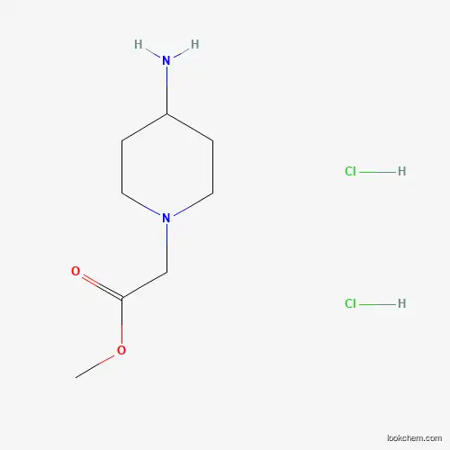 Molecular Structure of 179689-00-0 ((4-Amino-piperidin-1-yl)-acetic acid methyl ester dihydrochloride)