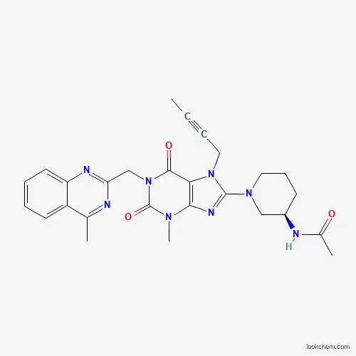 (R)-N-(1-(7-(but-2-yn-1-yl)-3-methyl-1-((4-methylquinazolin-2-yl)methyl)-2,6-dioxo-2,3,6,7-tetrahydro-1H-purin-8-yl)piperidin-3-yl)acetamide