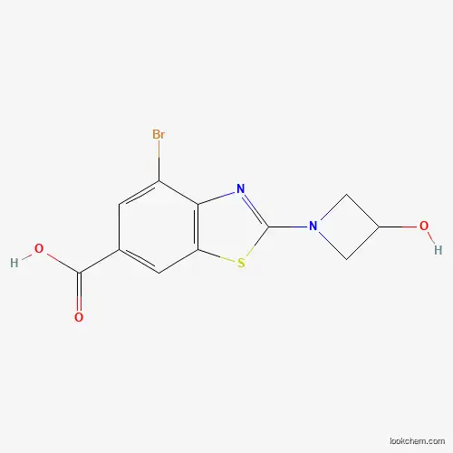 4-Bromo-2-(3-hydroxyazetidin-1-yl)benzo[d]thiazole-6-carboxylic acid