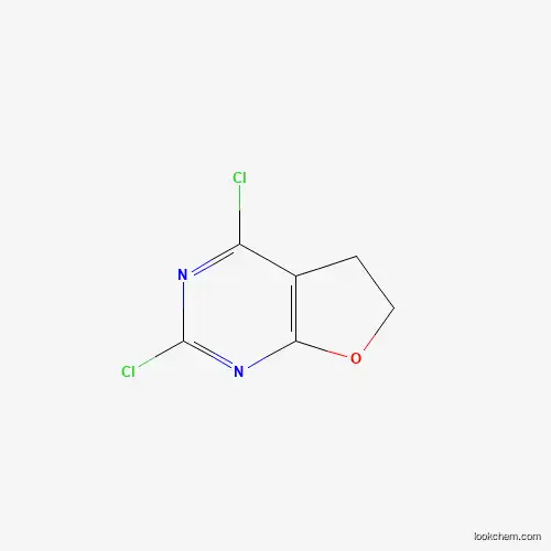 Molecular Structure of 1823731-18-5 (2,4-Dichloro-5,6-dihydrofuro[2,3-d]pyrimidine)