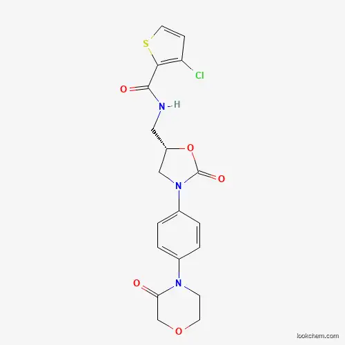 (S)-3-chloro-N-((2-oxo-3-(4-(3-oxomorpholino)phenyl)oxazo lidin-5-yl)methyl)thiophene-2-carboxamide