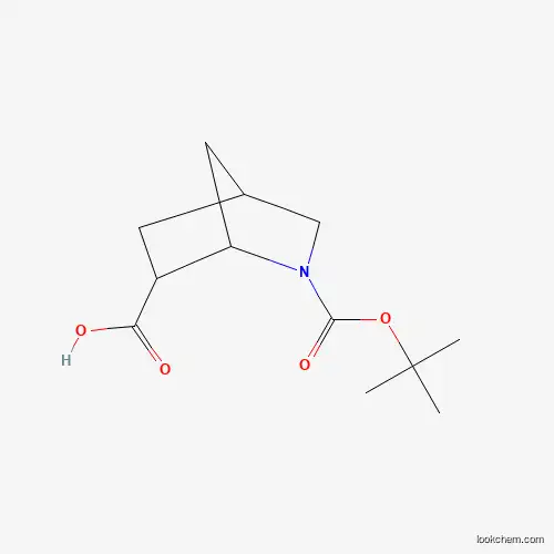 Molecular Structure of 1860028-20-1 (2-Aza-bicyclo[2.2.1]heptane-2,6-dicarboxylic acid 2-tert-butyl ester)