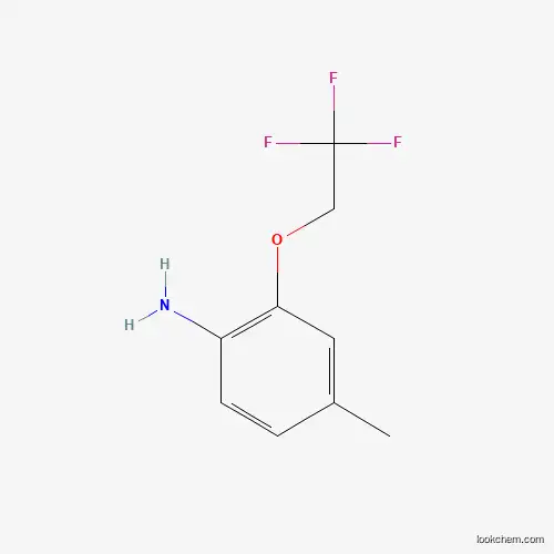 Molecular Structure of 186387-92-8 (4-Methyl-2-(2,2,2-trifluoroethoxy)aniline)