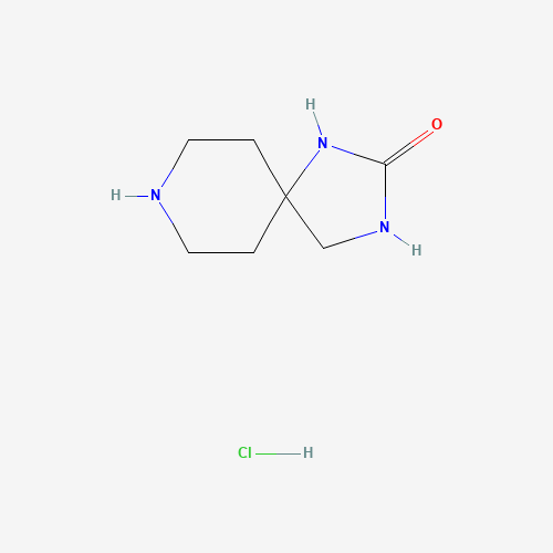 Molecular Structure of 1956331-80-8 (1,3,8-Triazaspiro[4.5]decan-2-one hydrochloride)