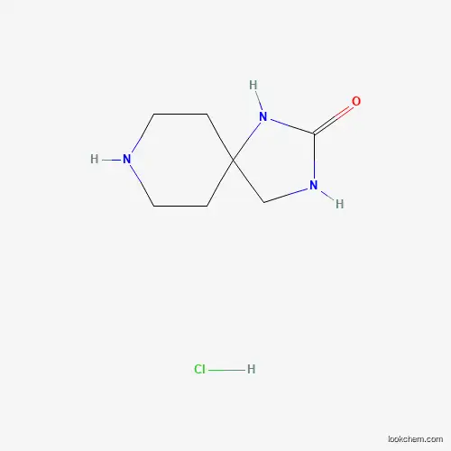 Molecular Structure of 1956331-80-8 (1,3,8-Triazaspiro[4.5]decan-2-one hydrochloride)