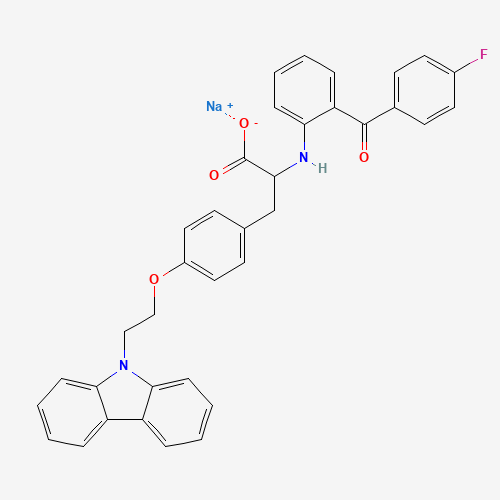 Molecular Structure of 1959588-75-0 (Carfloglitazar sodium)