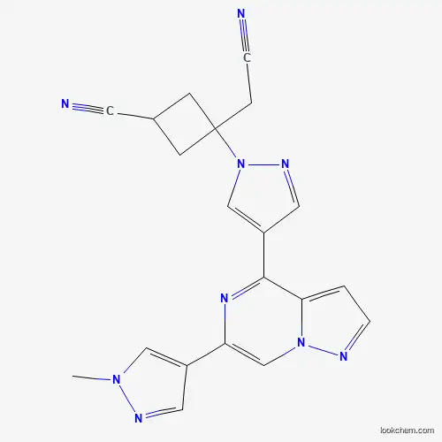(1r,3r)-3-(cyanomethyl)-3-(4-(6-(1-methyl-1H-pyrazol-4-yl)pyrazolo[1,5-a]pyrazin-4-yl)-1H-pyrazol-1-yl)cyclobutanecarbonitrile