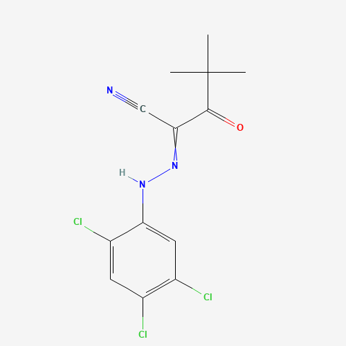 4,4-DIMETHYL-3-OXO-2-[(2,4,5-TRICHLOROPHENYL)HYDRAZONO]PENTANENITRILE
