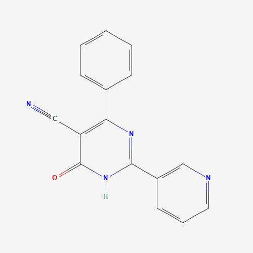 4-Hydroxy-6-phenyl-2-(3-pyridinyl)-5-pyrimidinecarbonitrile