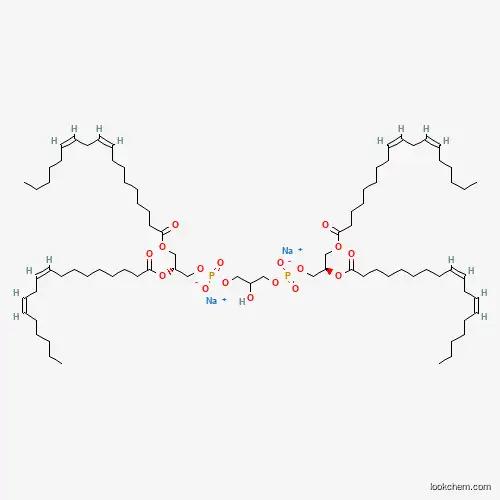 Molecular Structure of 383907-10-6 (Disodium bis[(2R)-2,3-bis{[(9Z,12Z)-octadeca-9,12-dienoyl]oxy}propyl] 2-hydroxypropane-1,3-diyl bis(phosphate))