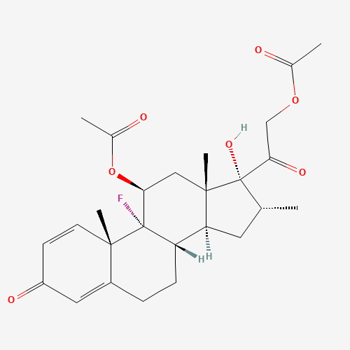 9-Fluoro-11beta,17,21-trihydroxy-16alpha-methylpregna-1,4-diene-3,20-dione 11,21-diacetate