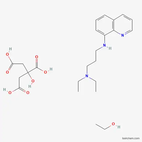 Molecular Structure of 5423-80-3 (N',N'-diethyl-N-quinolin-8-ylpropane-1,3-diamine;ethanol;2-hydroxypropane-1,2,3-tricarboxylic acid)