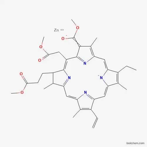 Zinc;methyl 12-ethenyl-7-ethyl-20-(2-methoxy-2-oxoethyl)-18-(3-methoxy-3-oxopropyl)-3,8,13,17-tetramethyl-17,18-dihydroporphyrin-22,24-diide-2-carboxylate