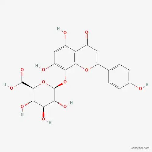 Molecular Structure of 56317-09-0 (ISOSCUTELLAREIN 8-O-beta-D-GLUCURONIDE)