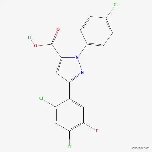 3-(2,4-DICHLORO-5-FLUOROPHENYL)-1-(4-CHLOROPHENYL)-1H-PYRAZOLE-5-CARBOXYLIC ACID