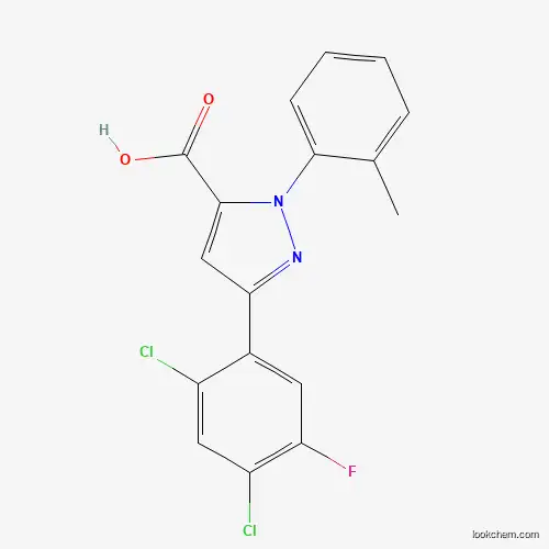 3-(2,4-DICHLORO-5-FLUOROPHENYL)-1-O-TOLYL-1H-PYRAZOLE-5-CARBOXYLIC ACID