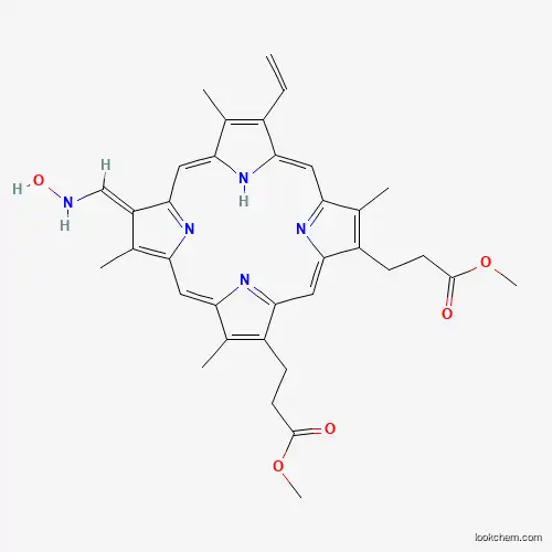 Methyl 3-[(1z,4z,10z,12e,15z)-7-ethenyl-18-(3-methoxy-3-oxopropyl)-3,8,13,17-tetramethyl-12-(nitrosomethylidene)-22,23-dihydro-21h-porphyrin-2-yl]propanoate