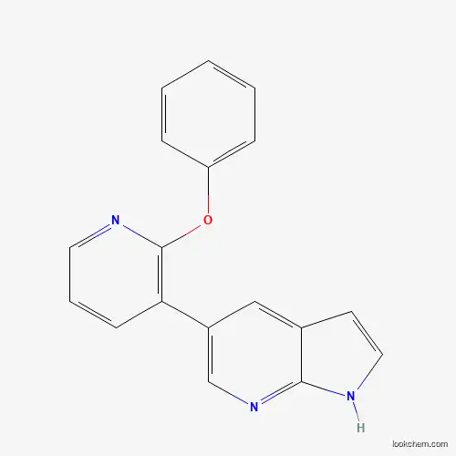 Molecular Structure of 754214-58-9 (1h-Pyrrolo[2,3-b]pyridine,5-(2-phenoxy-3-pyridinyl)-)