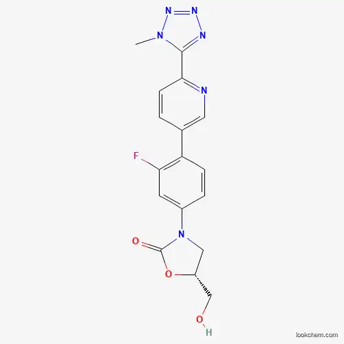 (R)-3-(3-fluoro-4-(6-(1-methyl-1H-tetrazol-5-yl)pyridin-3-yl) phenyl)-5-(hydroxymethyl)oxazolidin-2-one