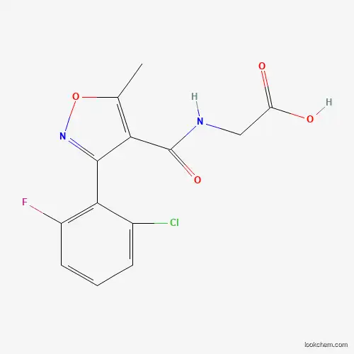 2-({[3-(2-chloro-6-fluorophenyl)-5-methyl-4-isoxazolyl]carbonyl}amino)acetic acid