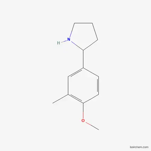 Molecular Structure of 887361-09-3 (2-(4-Methoxy-3-methylphenyl)pyrrolidine)