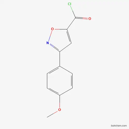 Molecular Structure of 890095-73-5 (3-(4-Methoxyphenyl)-5-isoxazolecarbonyl chloride)