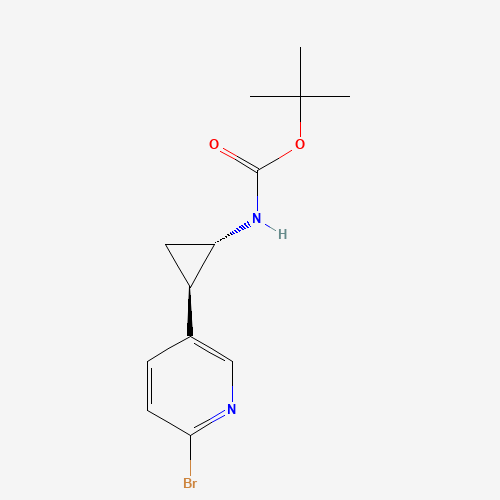 tert-butyl ((1R,2S)-2-(6-bromopyridin-3-yl)cyclopropyl)carbamate