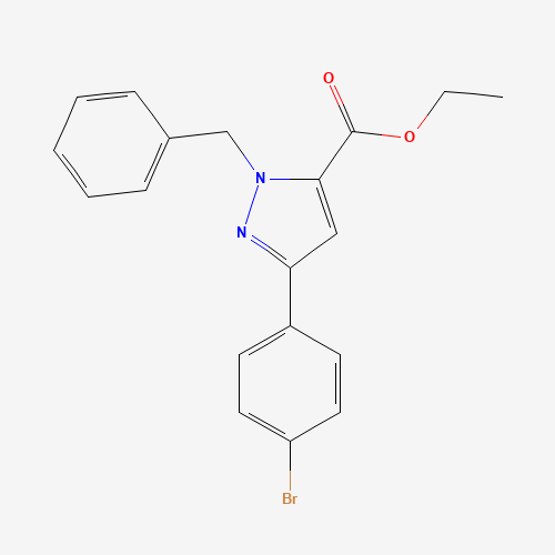 ETHYL 1-BENZYL-3-(4-BROMOPHENYL)-1H-PYRAZOLE-5-CARBOXYLATE