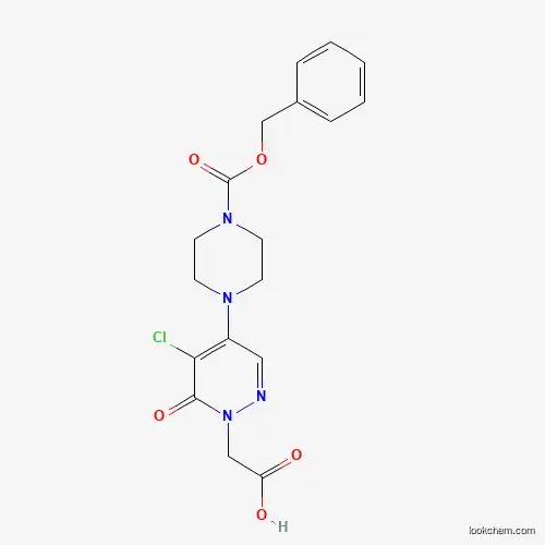 2-[4-{4-[(Benzyloxy)carbonyl]piperazino}-5-chloro-6-oxo-1(6H)-pyridazinyl]acetic acid